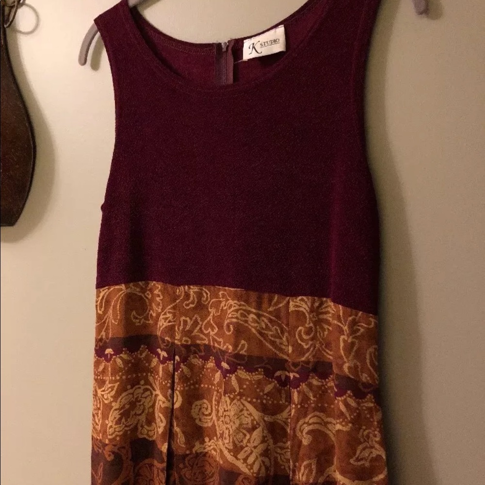 K Studios Size 10 Sleeveless Floral Maxi Dress